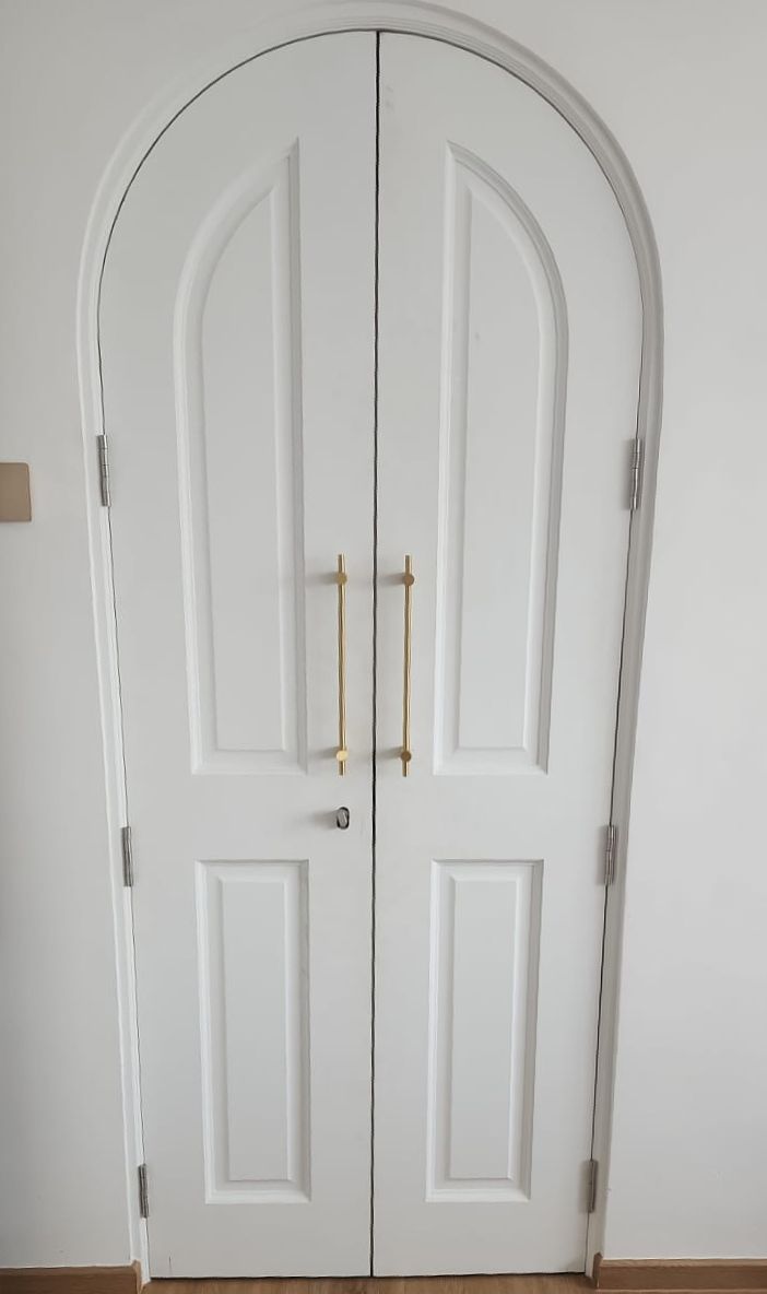 Solid Timber French Design Arch Door